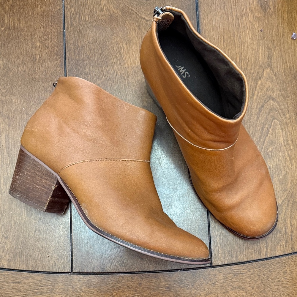 Toms Carpe Diem Leather Ankle Boots